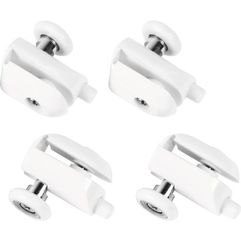 Leda – Jeu de roulettes basses pour paroi de douche – Longueur 38mm – Acier inoxydable – Finition chromée – Usage professionnel