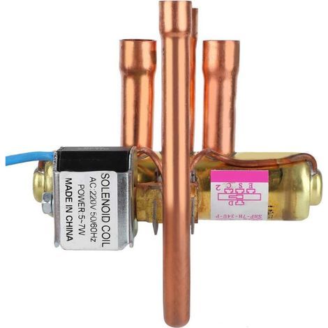 Vanne d'inversion à quatre voies Service de réfrigération Maintenance Vanne électromagnétique auxiliaire 1P AC A / C CLIMATISATION (1P) (1/4)
