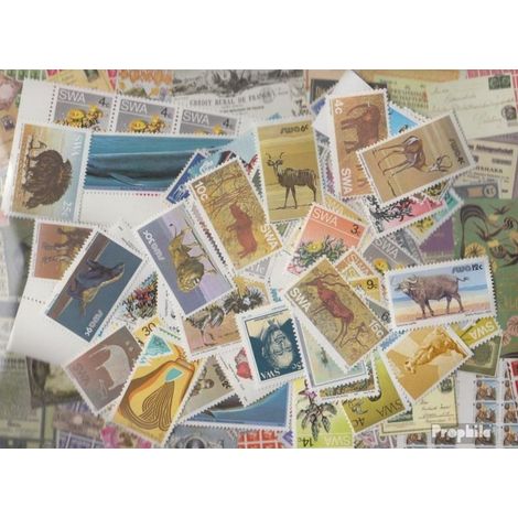 Timbres-poste namibiens - Afrique du Sud-Ouest : 75 timbres différents, neufs sans charnière