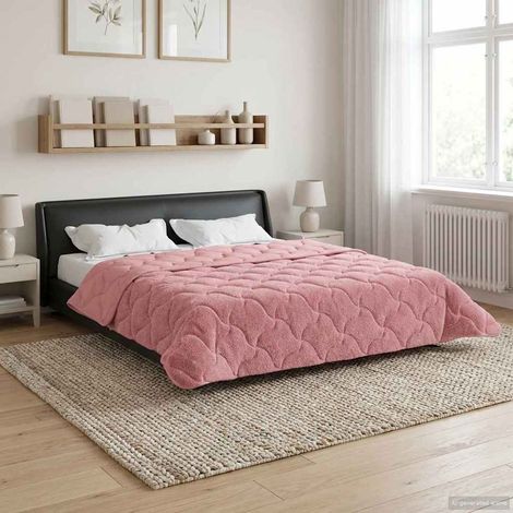Teenpull – Winterbettdecke Rosa 200 x 220 cm Mikrofaser und Teddy-Fleece (1/5)