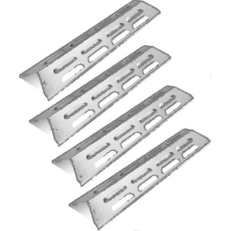 Plaque de protection thermique en acier inoxydable compatible avec certains modèles de barbecues à gaz des marques Campingaz, Alice's Garden, Charbroil, CClife et Landmann. (1/3)