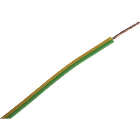 Câble triple homologation RS PRO, Vert/Jaune, Section 1 mm² 1 kV c.c., 600 V c.a., , Triple homologation ( Prix pour Bobine de 100 Mètres ) (1/2)