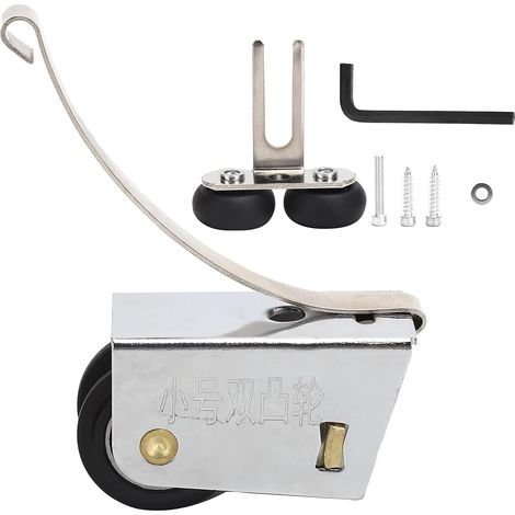 Kit de remplacement roulettes porte coulissante placard (1/5)