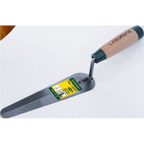LEBORGNE Truelle langue de chat 12 cm manche bois - lame souple en acier trempé