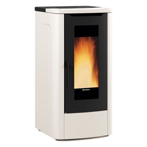Poêle à granules - EXTRAFLAME Teorema 10 kW Ivoire (1/3)