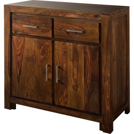 credenza in legno di Sheesham / palissandro 90x45x85 miele laccato METRO LIFE 130 (1/3)