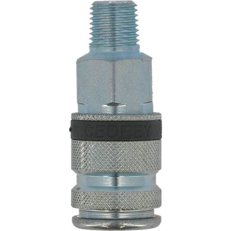 COUPLEUR FILETE MALE 3/8'' TYPE US MIL  CEDREY