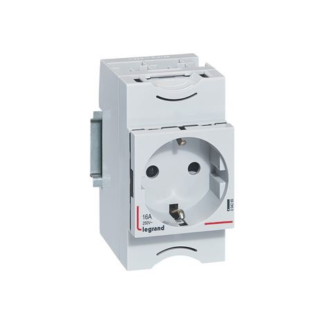Prise modulaire 2P+T 10-16A 250V standard allemand – 2,5 modules - LEG004285 (1/5)