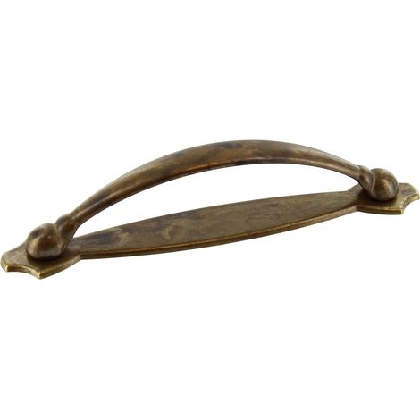 25PZ MANIGLIA ANTICHIZZATA ART.18900 MM.128 OTTONE ANTICO (1/2)