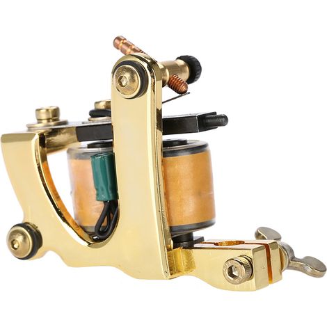 Machine à tatouer professionnelle à 10 bobines Warp, pistolet à tatouer fait main, Shader Liner Gold A (1/5)
