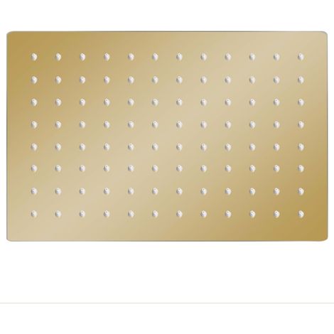 Maison Exclusive - Testa Doccia a Pioggia in Acciaio Inox 30x20cm Rettangolare Oro