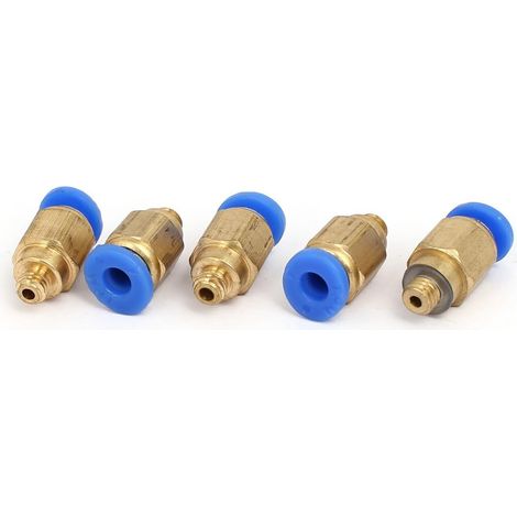 M5x0.8mmx4mm Gerade Art Pneumatische Komponenten Schnellwechsler Anschlüsse 5st (1/2)