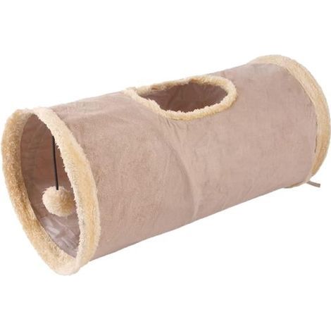 Jouet pour chat en tube de lapin, tunnel d'agilité pour chat, tunnel de jeu pliable en daim pour tous les chats et petits animau (1/4)