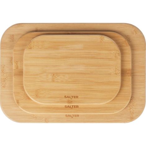 Juego de tablas de cortar de bambú Salter BW14107 Simple Prep (1/3)