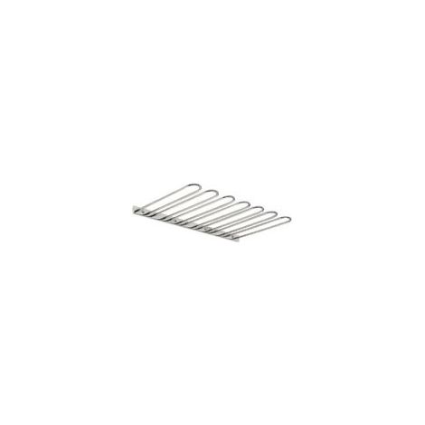 Support de verres à pied - 7 rangées - Décor : Poli - Matériau : Inox - Largeur : 560 mm - Profondeur : 300 mm - Hauteur : 30 mm - Nombre de rangées : 6 - CUIVRINOX (1/2)