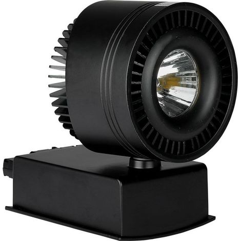V-TAC Faretto LED COB da Binario 33W Colore Nero Bianco Freddo CRI95 (1/5)