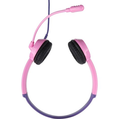 DT326 Kinderkopfhörer, 85 dB Lautstärke, 3,5 mm Klinkenstecker, kabelgebunden, On-Ear, für Mädchen und Jungen, ideal für Online-Lernen, Schule und Computer (Rosa/Lila). (1/5)