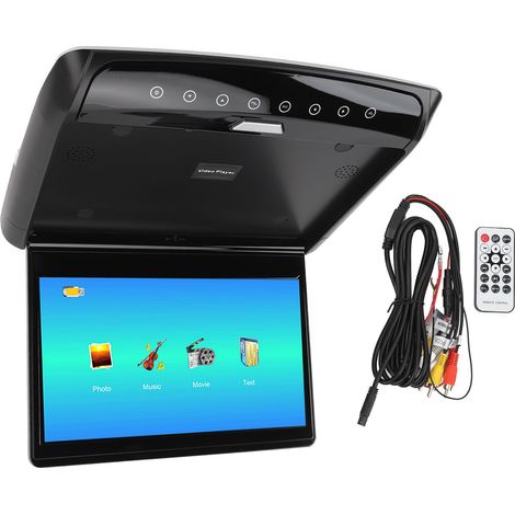 Lecteur aérien de voiture, écran HD IPS de 11.6 pouces, Angle d'ouverture de 170 degrés, divertissement pour siège arrière, pour SUV d'affaires RV noir (1/5)