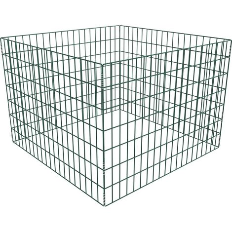 Compostador de malla cuadrado 100x100x70 cm vidaXL (1/3)