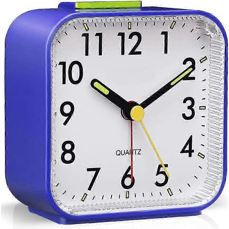 Réveil silencieux, horloge de chevet sans tic-tac, à piles, écran lumineux, fonction snooze. 25-26