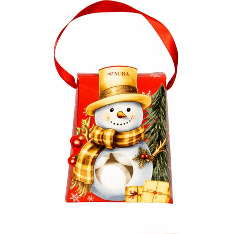 ALL''AURA AURA X-MASS SET SNOWMAN BATH BALL SET 6 X 15g (1/4)