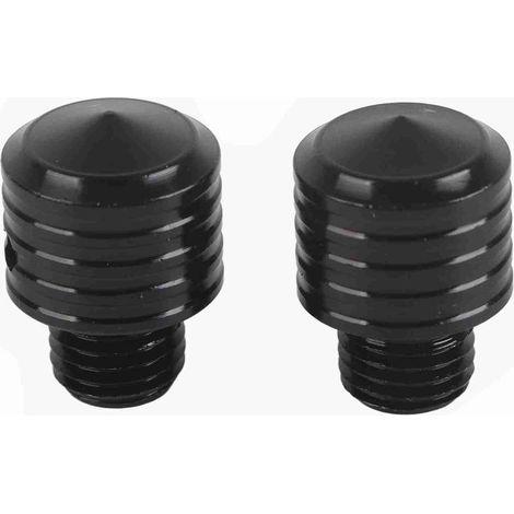 Adaptateur de filetage universel pour rétroviseur de moto M10 x 1,25 (noir) (1/5)