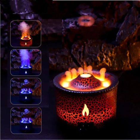 Diffuseur huiles essentielles flamme volcanique – Humidificateur – Méduse, parfum – Maison (1/4)
