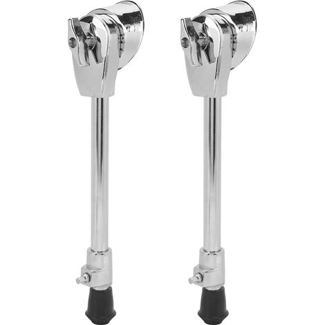 Paire de pieds de grosse caisse support de jeu de batterie pieds de grosse caisse accessoire de percussion jambe avec support fixe accessoire d'instrument de jambe de grosse caisse pour instrument de
