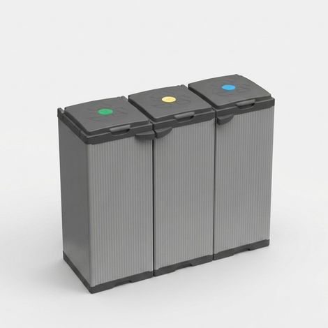 Support mobile pour sacs de tri sélectif Portasacchi Tris (1/5)