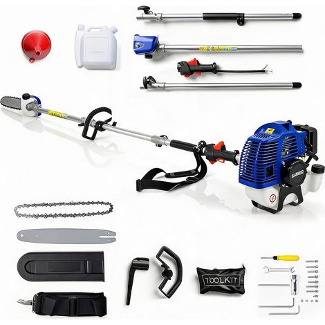 Perche à élaguer essence 52CC chaîne auto-lubrifiée guide 12 pouces poignée anti-vibration (1/5)