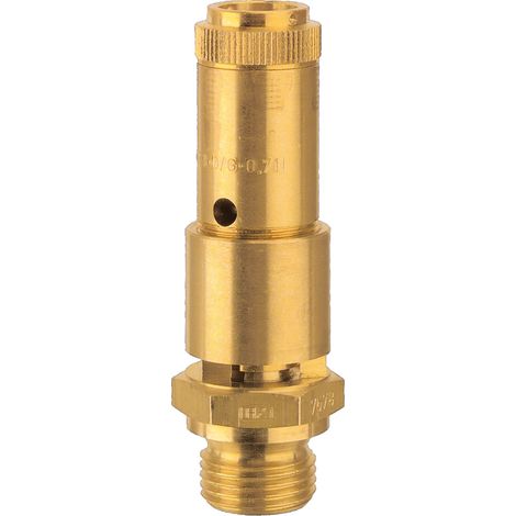 Riegler Sicherheitsventil DN 10, Messing, G 3/4, Ansprechdruck 10 bar (1/4)