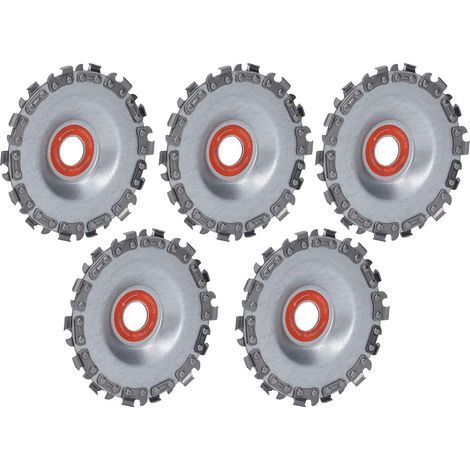 Disques de Tronçonneuse, Disque de Meuleuse d'angle Multifonctionnel 5PCS Haute dureté avec des Dents Solides pour Façonner le Travail du Bois (1/5)