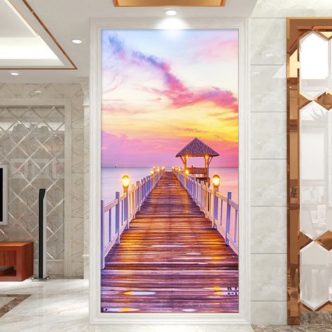 (38,5 x 200 cm x 2 Stück) 3D-Effekt-Türaufkleber 41