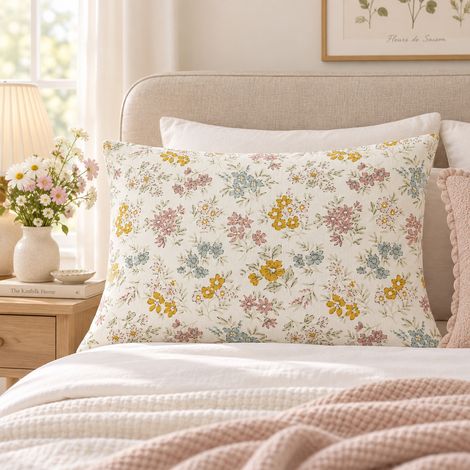 Taie d'Oreiller 50 x 70 cm Double Gaze de Coton 125 g/m² Ava Pampa (1/5)