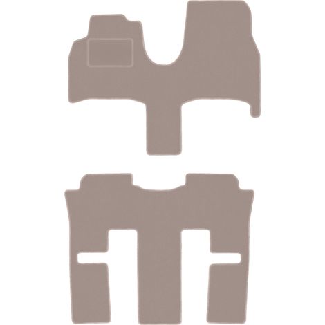 Tappetini in velluto beige per: Lancia Phedra 7 posti (2002-2010) (1/5)
