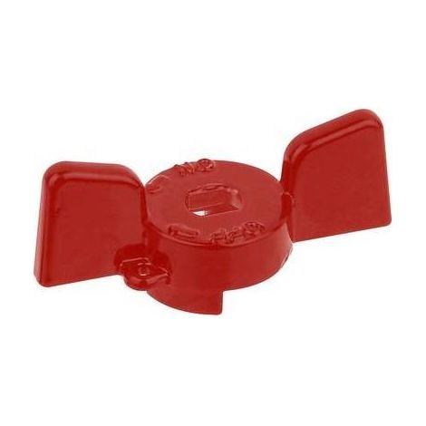 BUTOLE EN ALUMINIUM ROUGE POUR VANNES ET ROBINETS BUGATTI Dimensions : 1/2"