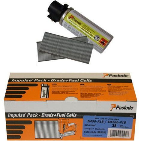 Confezione 2000 Ugelli F18 + Gas SPIT - L.38 mm - 395195 (1/2)