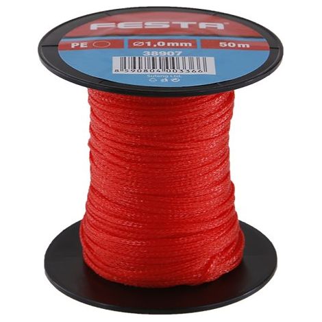 Ficelle de maçonnerie FESTA 1 mm 50 m rouge 38907.01