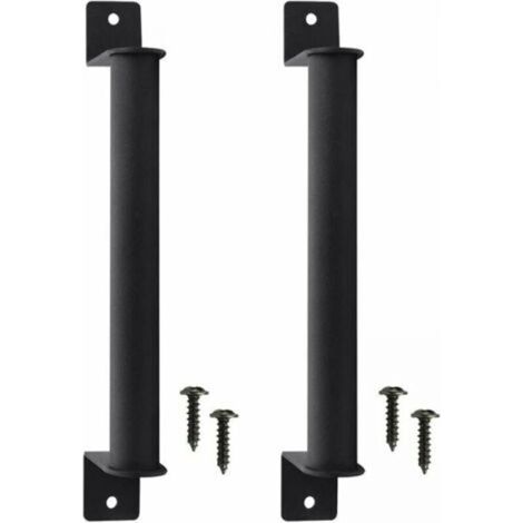 2 Pcs Durable Carbon Steel Barn Door Handle Retro Barn Style Door Anti-Corrosion Sliding Door Handle with Screws for Sliding Barn Doors Closet (1/5)