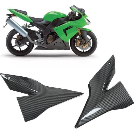 Seitenverkleidung für den Kraftstofftank aus ABS und Kohlefaser für Kawasaki ZX-10R Ninja ZX10R 2004 2005 ZX 10R Motorräder (Übergröße) (1/5)