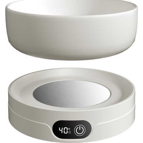 Gamelle chauffante pour animaux de compagnie avec 4 réglages de température, gamelle d'eau thermique pour chiens, fontaine à eau pour chats et animaux de ferme pour une utilisation hivernale.-AquaForg