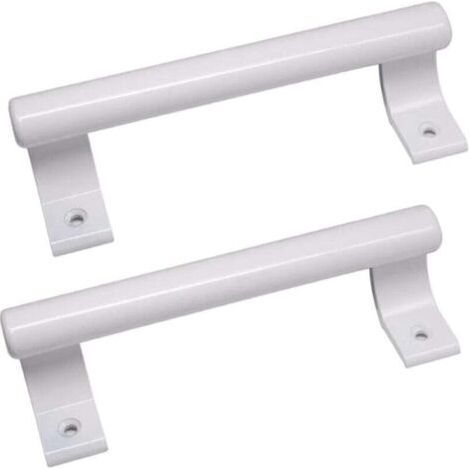 2 pièces Poignée de porte coulissante en aluminium de 8", XU, Poignée métallique moderne pour les portes vitrées de balcon, Les portes coulissantes de salle de bain, Etc. - (1/4)