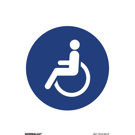 Pannello Uso Obbligatorio ''Uso Obbligatorio Disabile'' (PVC 0,7mm) 30x40cm