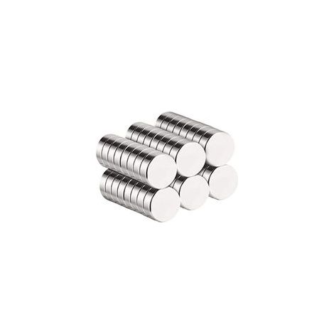 Lot de 40 aimants néodymes ultra puissants – Revêtement nickel premium – Résistants à la rouille – Pour applications spécifiques