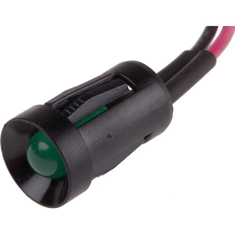 Voyant LED lumineux Vert RS PRO, dia. 8mm, 2V c.c. ( Prix pour 1 )