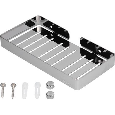 Étagère porte-savon en acier inoxydable 304, boîte murale creuse auto-drainante pour salle de bain (1/5)