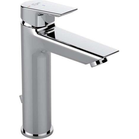 Miscelatore lavabo TESI GRANDE BlueStart con piletta cromata IDEAL STANDARD (1/3)