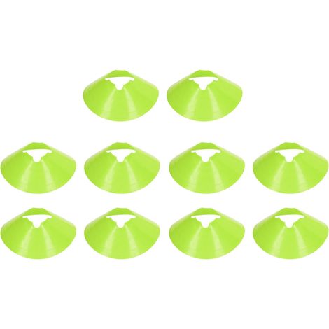 10 Cônes de Football de 8 cm à Grande Fleur, Disques de Repérage pour Entraînement, Obstacles de Coin (1/5)
