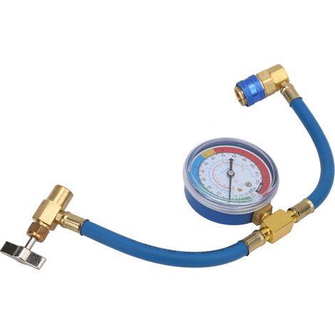 Flexible R134A Manomètre Climatisation Tuyau Chargeur 0-250 PSI, Flexible Unique avec Valve de Fluoration (1/5)