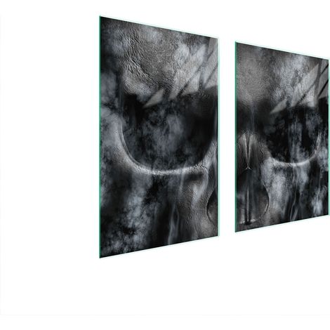 PIASTRA PROTETTIVA IN VETRO PER CUCINA 65x52 SKULL (1/5)